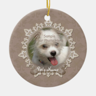 Vintage Lace Pet Memorial Ornament
