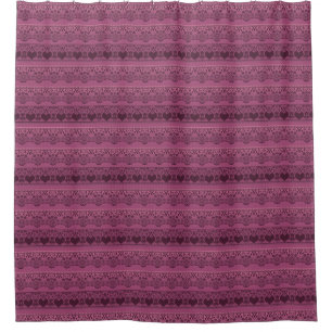 Vintage lace pink brown openwork for decoration  shower curtain