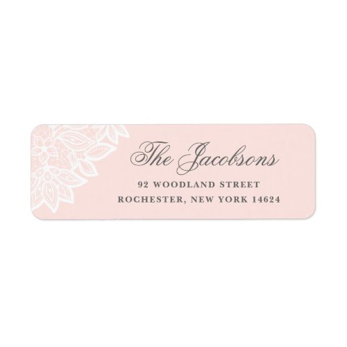 Vintage lace return address labels