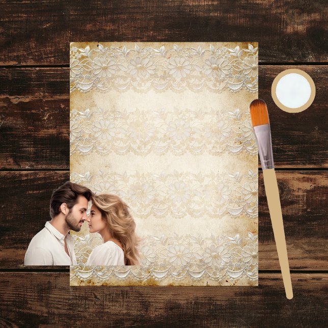 Vintage Lace Scrapbook Paper (Creator Uploaded)