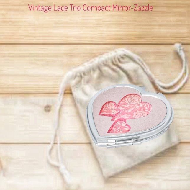Vintage Lace Trio Compact Mirror (Creator Uploaded)
