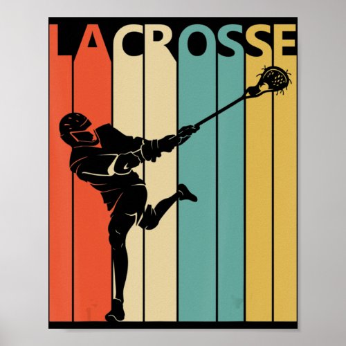 Vintage Lacrosse  Gift Poster
