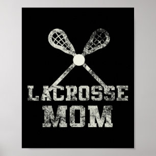 Vintage Lacrosse Mom Poster