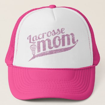 Vintage Lacrosse Mom Trucker Hat by laxshop at Zazzle