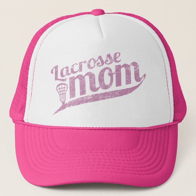 Vintage Lacrosse Mom Trucker Hat (Front)