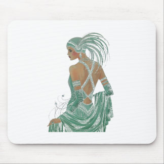 Vintage Ladies Going Green Art Print Mouse Pad