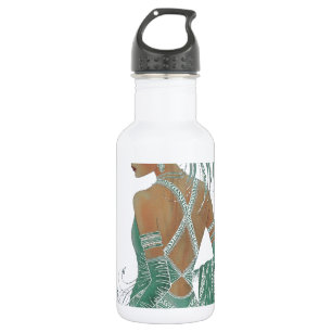 Vintage Ladies Going Green Art Print Stainless Steel Water Bottle
