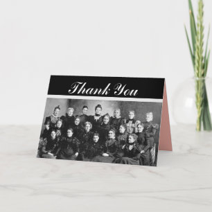 Vintage Ladies' Group Thank You Peach Interior Card