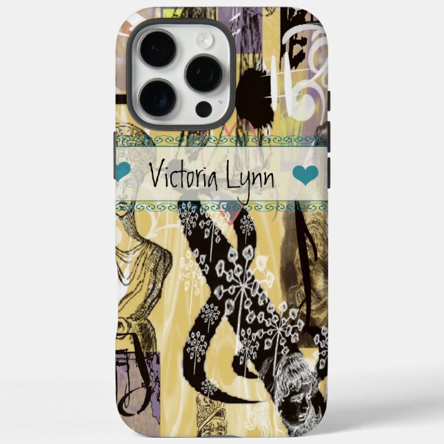 Vintage Ladies Musical Notes  Case-Mate iPhone Case (Back)