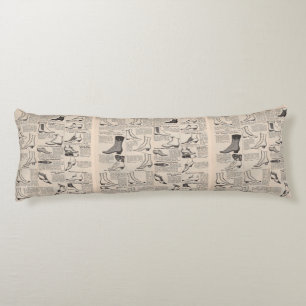 Vintage Ladies' Shoes Catalog - 1900s Fashion Body Pillow
