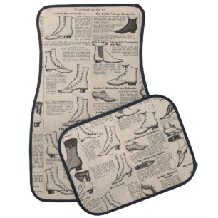 Vintage Ladies' Shoes Catalog - 1900s Fashion Car Floor Mat