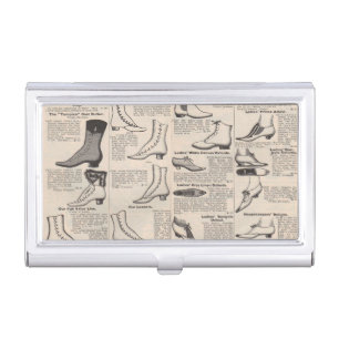 Vintage Ladies' Shoes Catalog - 1900s Fashion Case For Business Cards