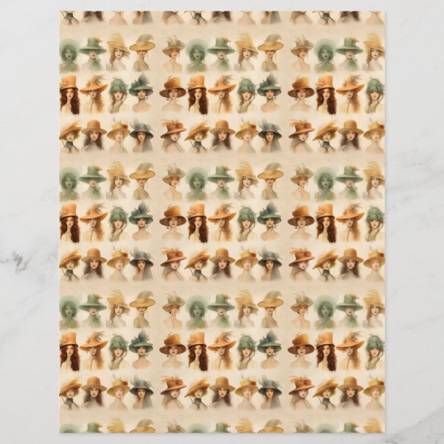 Vintage ladies with hats SCV 33 (Front)