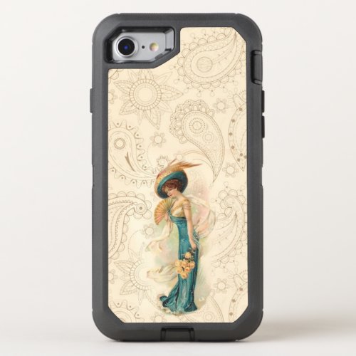 Vintage Lady 01 OtterBox Defender iPhone SE87 Case