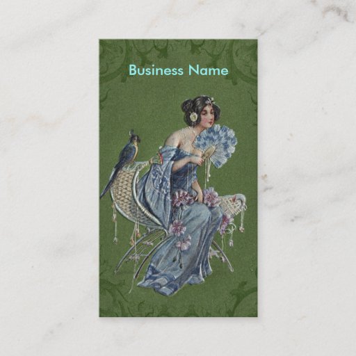 Customizable Vintage Lady Bird Business Cards