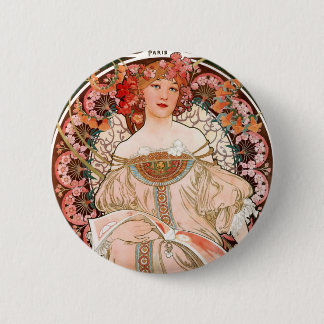 Vintage lady button