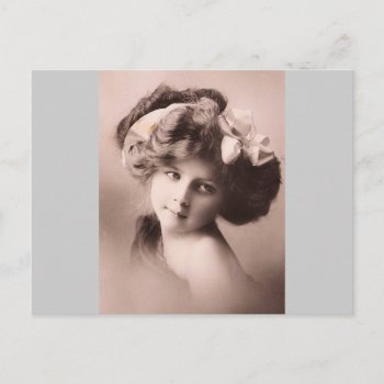 Vintage Lady Circa 1900 Postcard by beatrice63 at Zazzle