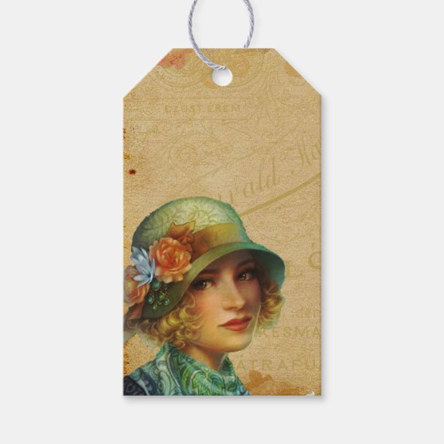 Vintage Lady Gift Tags (Front)