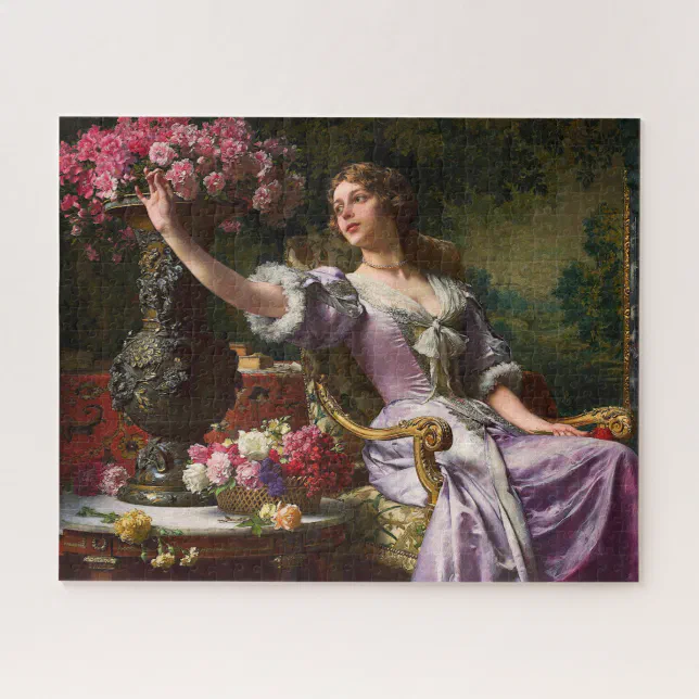 knee length dresses for ladies Beaded Lady Jigsaw Puzzle 1000 Pieces – Pickforu Puzzle main image 0