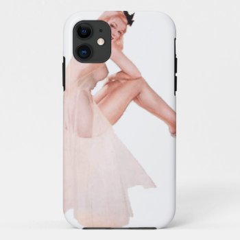 Vintage Lady In Pink Pin Up Girl Iphone 11 Case by VintageBeauty at Zazzle