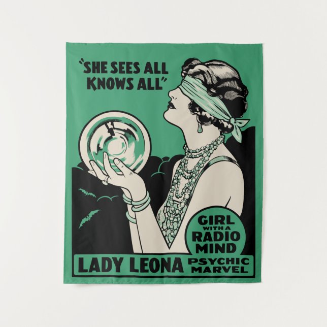 Vintage Lady Leona Psychic Marvel Tapestry (Front)