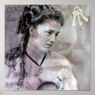 Vintage Lady Poster