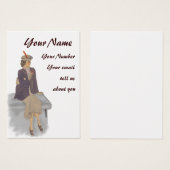 Vintage Lady profile card (Front & Back)
