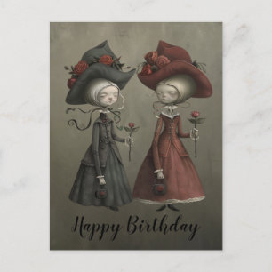 Vintage Lady Xeniana and Xanianna Postcard