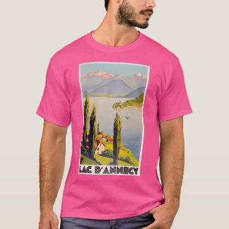 Vintage Lake Annecy France Travel T-Shirt