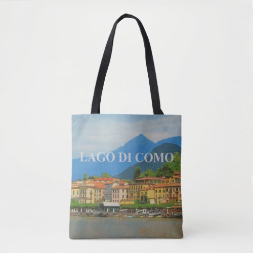 Vintage Lake Como Italy Travel Poster Tote Bag