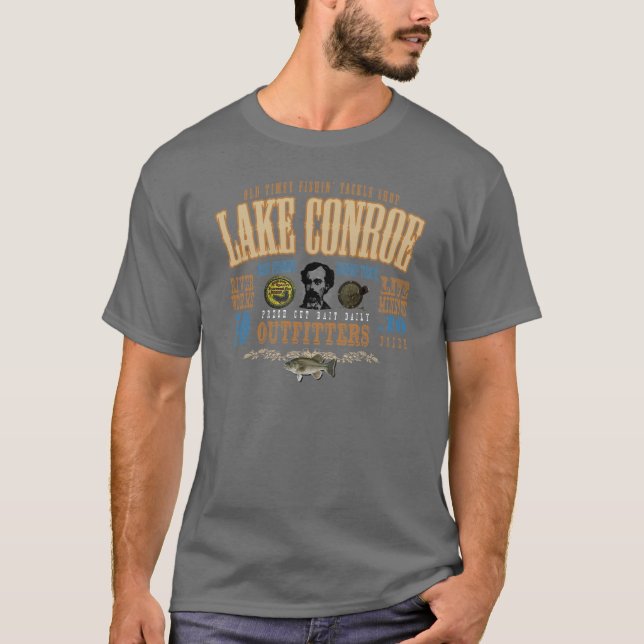 Vintage Lake Conroe T-Shirt (Front)