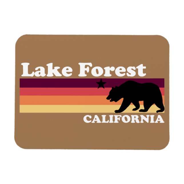 Vintage Lake Forest California Magnet (Horizontal)