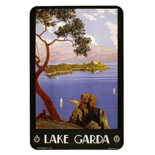 Vintage Lake Garda Italy magnet