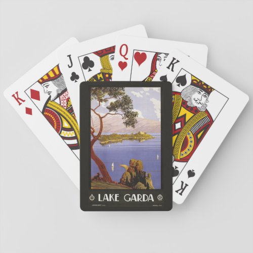 Vintage Lake Garda Italy playing cards