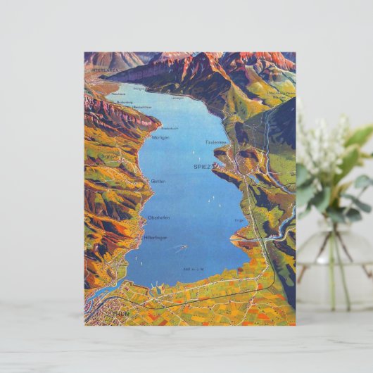 Vintage Lake of Thun Switzerland Travel (Standing Front)