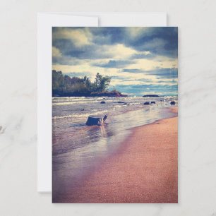 Vintage Lake Superior Holiday Card