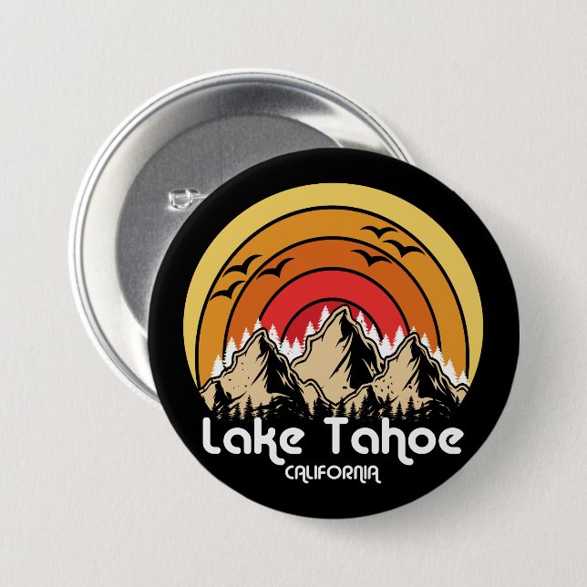 Vintage Lake Tahoe California Button (Front & Back)