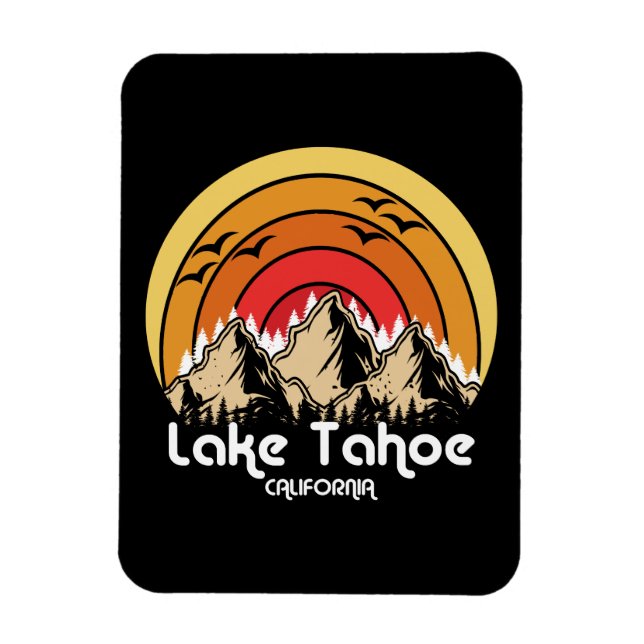 Vintage Lake Tahoe California Magnet (Vertical)