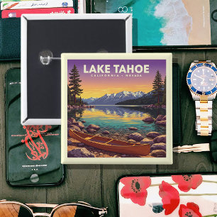 Vintage Lake Tahoe California Nevada Button