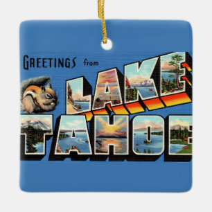 Vintage Lake Tahoe Ornament