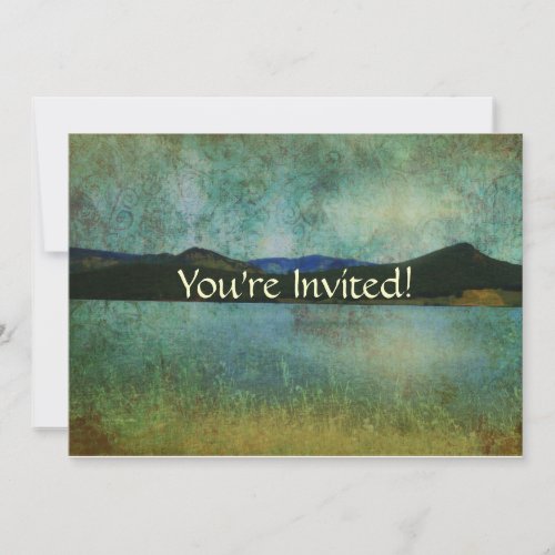 Vintage Lake View Invitation