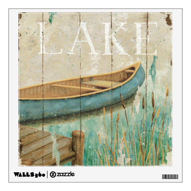 Vintage Lake Wall Decal (Front)