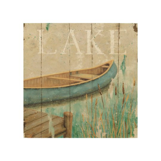 Vintage Lake Wood Wall Decor