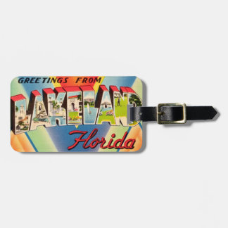 Vintage Lakeland Florida Luggage Tag