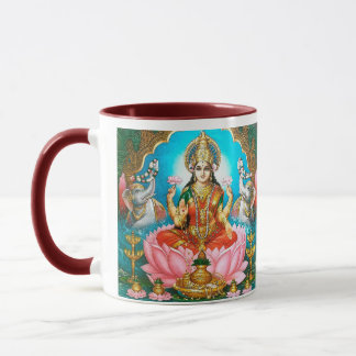 Vintage Lakshmi Mug Goddess of Blessings