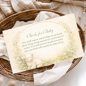 Vintage Lamb Meadow Arch Books For Baby Enclosure Card