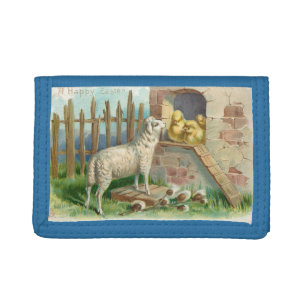 Vintage Lamb With Chicks Wallet