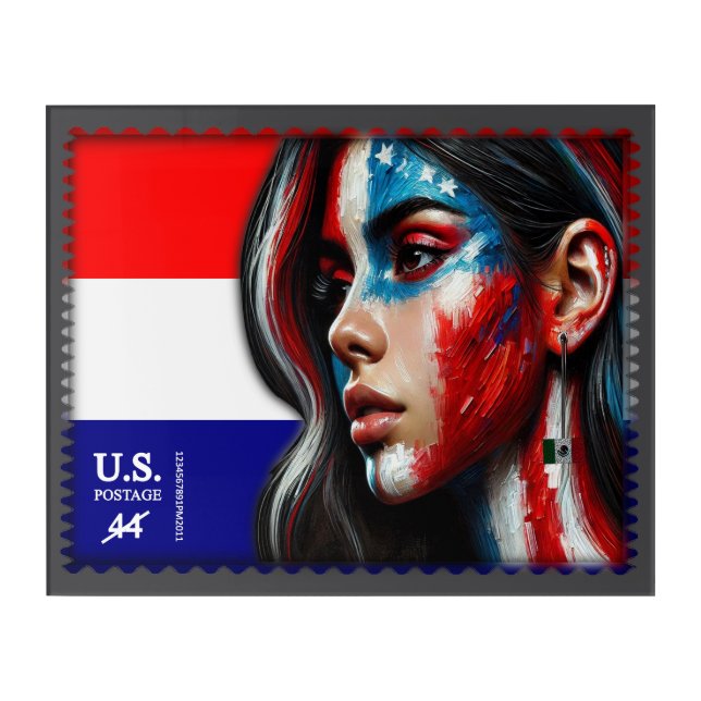 Vintage L'Amerique - Hisp Acrylic Print (Front)