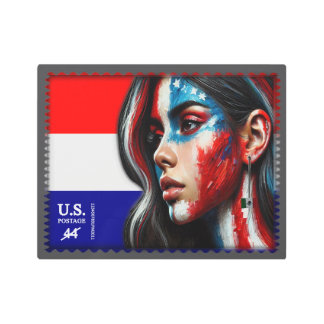 Vintage L'Amerique - Hisp Metal Print