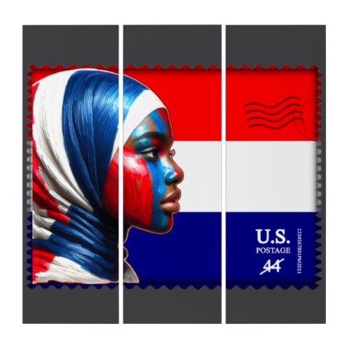 Vintage L'Amerique - Mslm Triptych